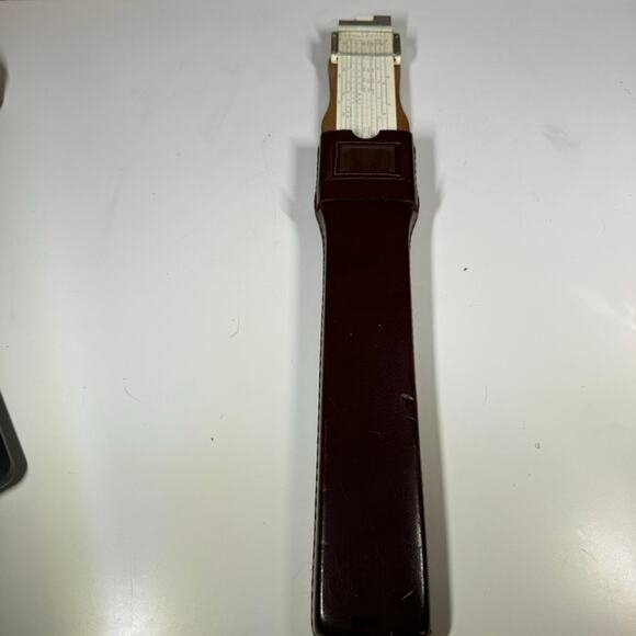 Vintage Frederick Post Co. Versalog 1460 Slide Rule Leather Case Hemmi Japan - Picture 8 of 10